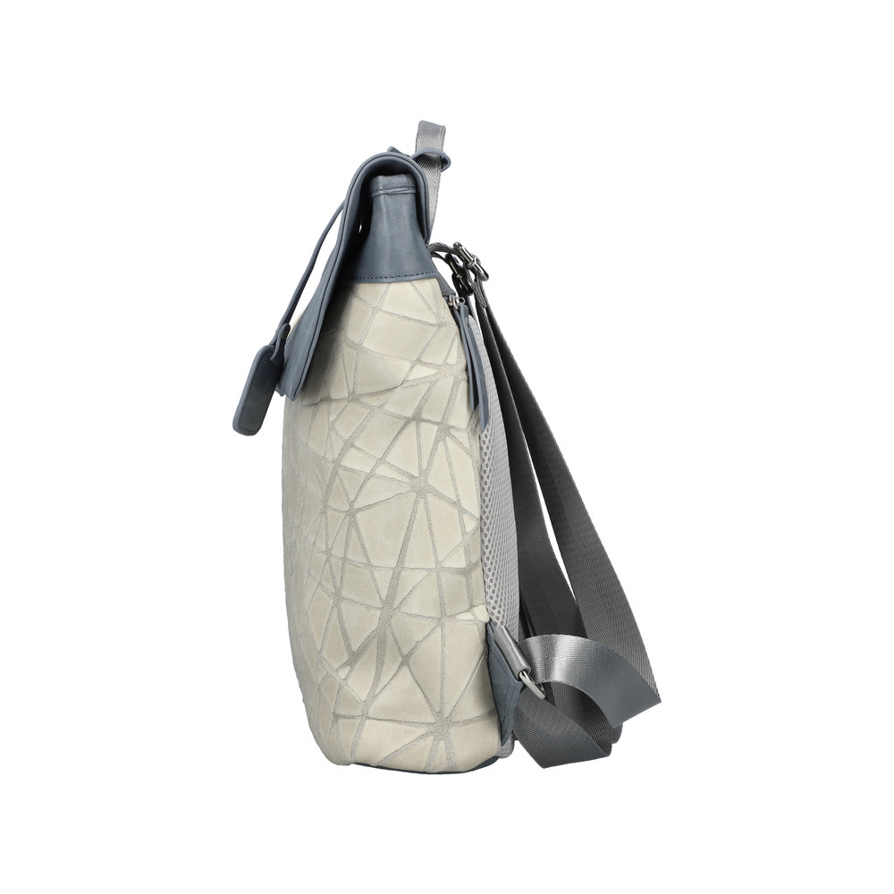 Rieker Rucksack grau weiss/weiss kombi