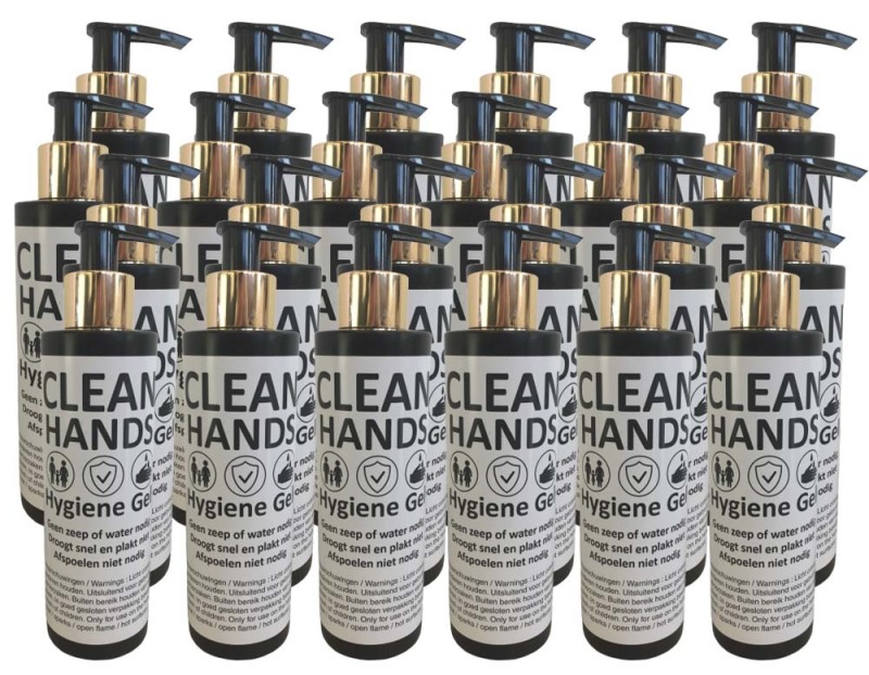 dnl Handgel met alcohol in pompverpakking 24x 200ml