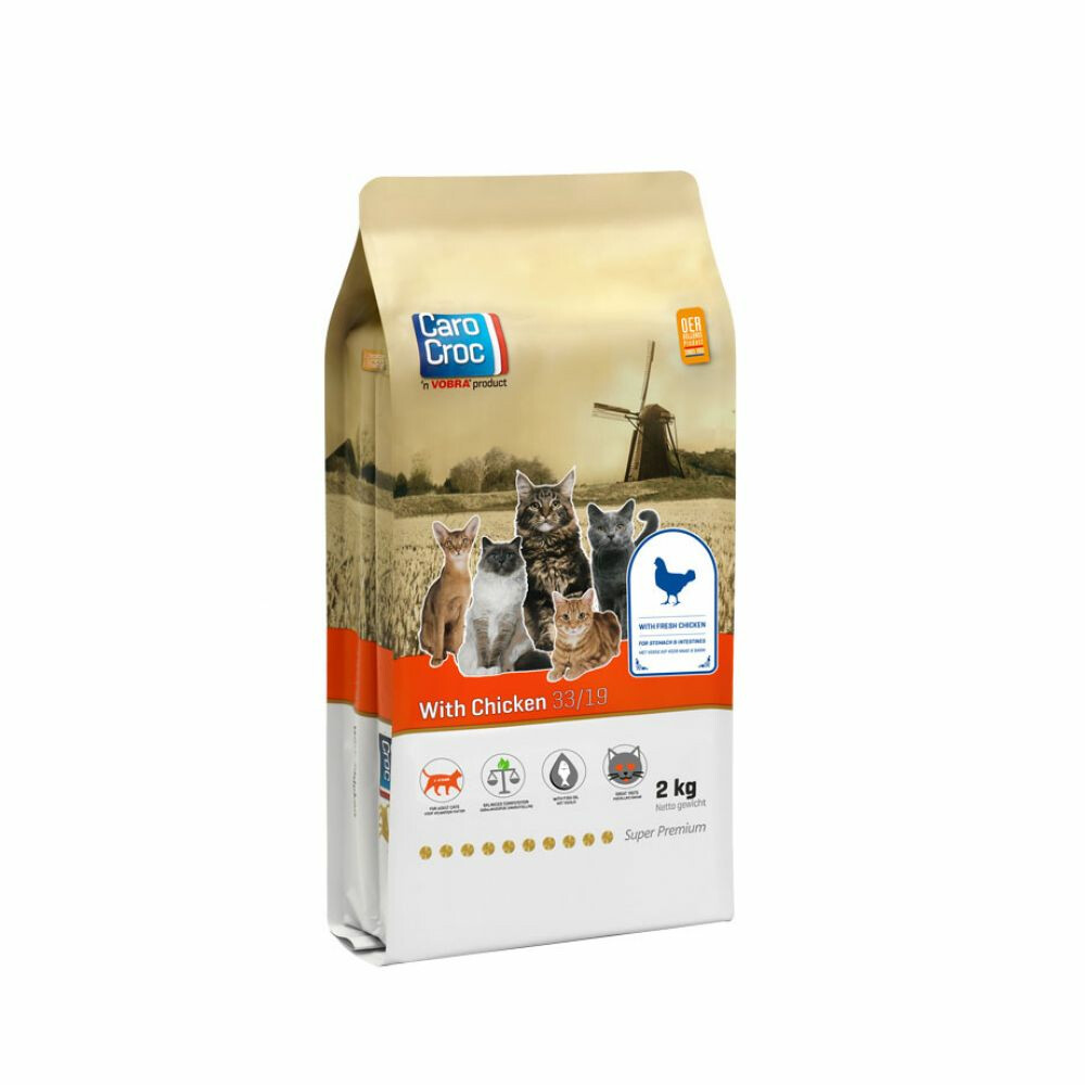 CaroCroc Kattenvoer 33/19 Kip2 kg