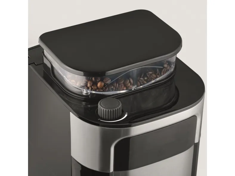 SEVERIN KA 4814 - Kaffemaskine - 8 kopper - børstet rustfrit stål/sort