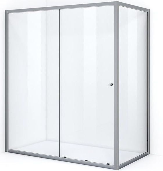Ruby Allure - Douchecabine - 170x100 cm - Chroom - Helder Glas - Schuifdeur - Rechthoek