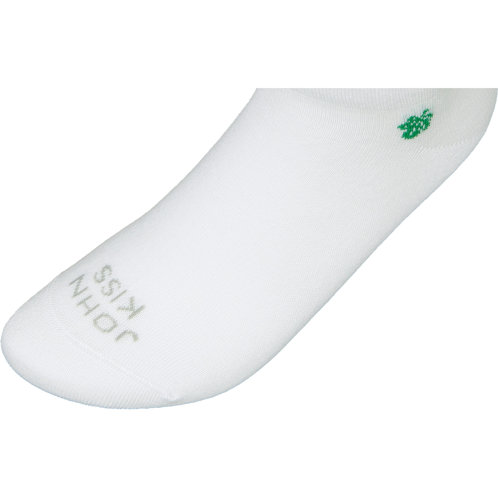 John Kiss Erwachsenen-Sneakersocken, schwarz, 10 Paar 35-38, weiss