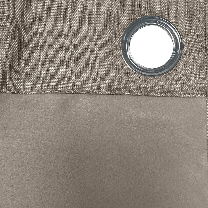 Rideau occultant Ornami thermique Tundra L.240 x l.140 cm beige