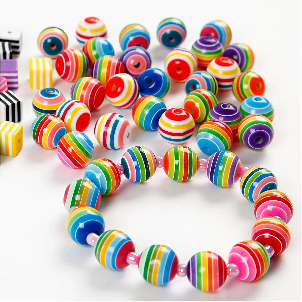 Kralen Regenboog Multi Mix, 50st.