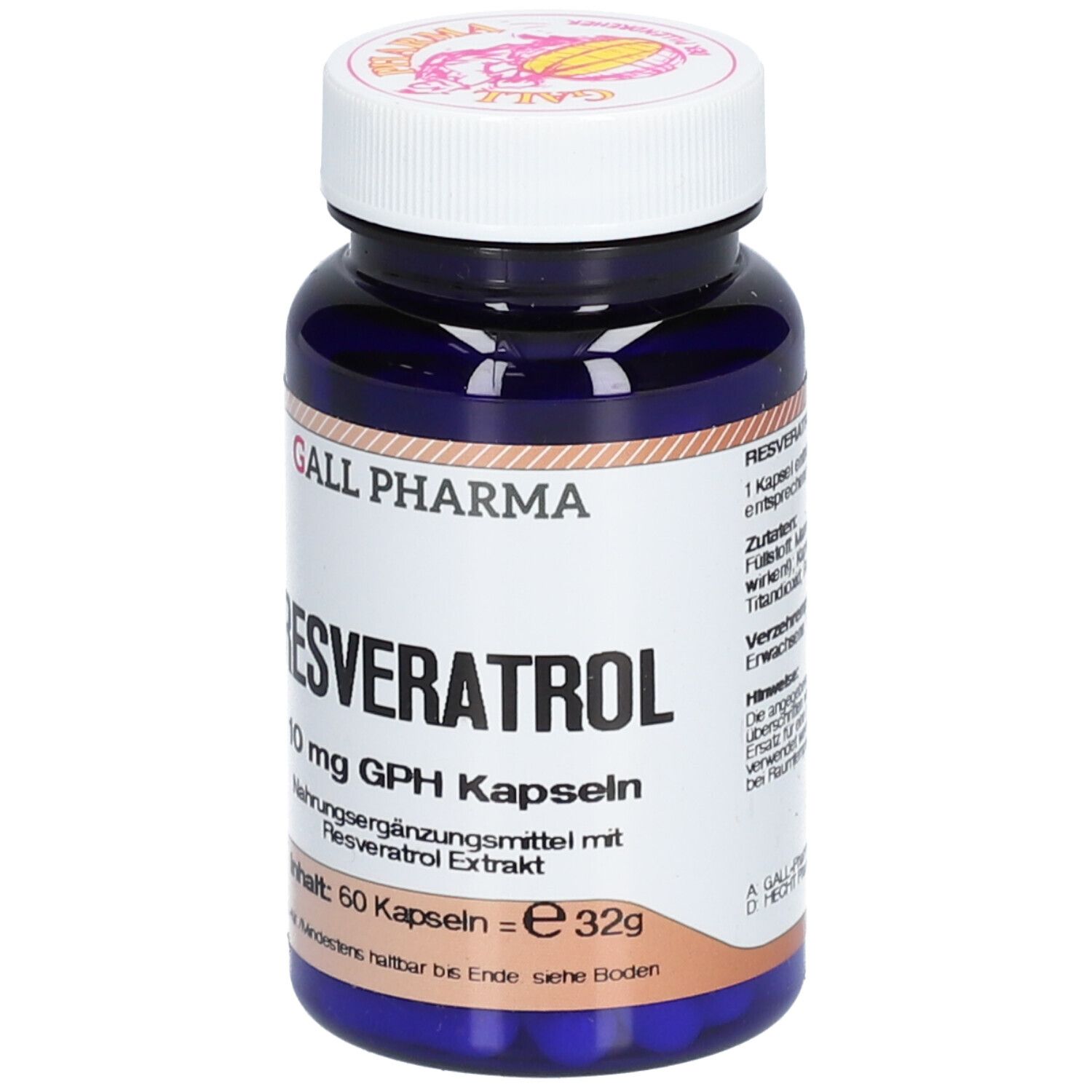 GALL PHARMA Resveratrol 10 mg GPH Kapseln
