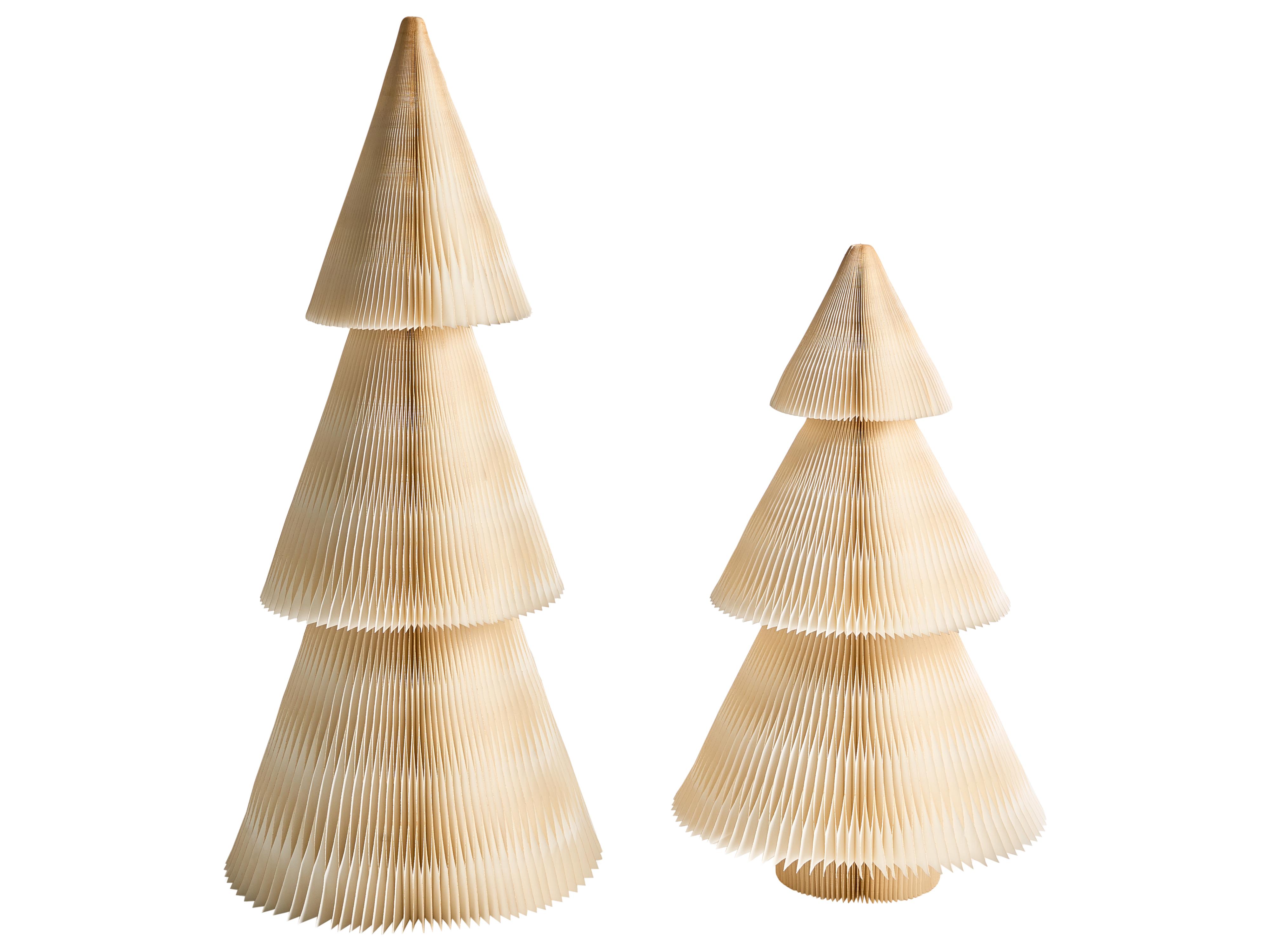 Set van 2 kerstdecoraties VEFSNA Kerstboom 90/122 cm Beige