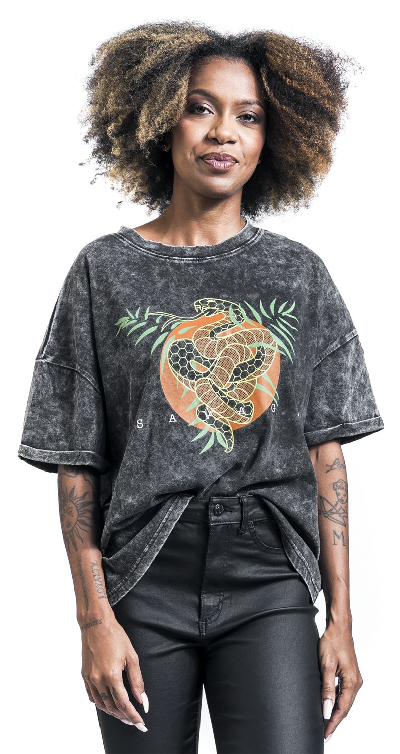 T-shirt imprimé serpent & brodé | RED by EMP T-Shirt Manches courtes