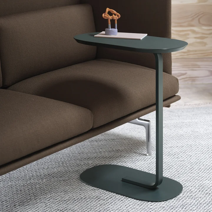 Muuto - Relate Side Table, H 60,5 cm, dunkelgrün