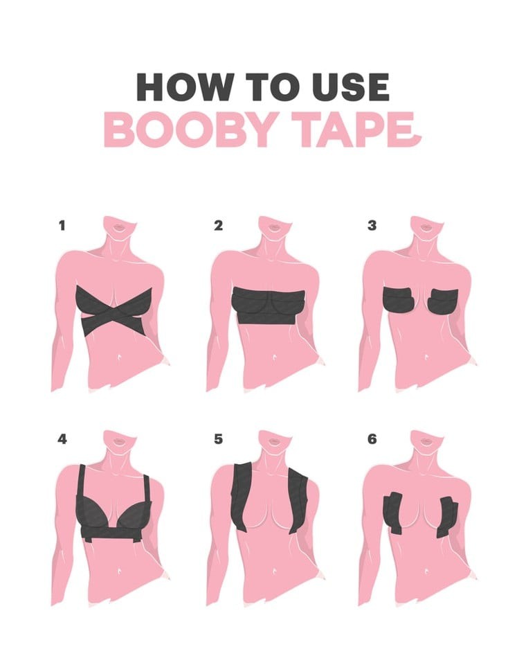 Booby Tape - 4 x Nude