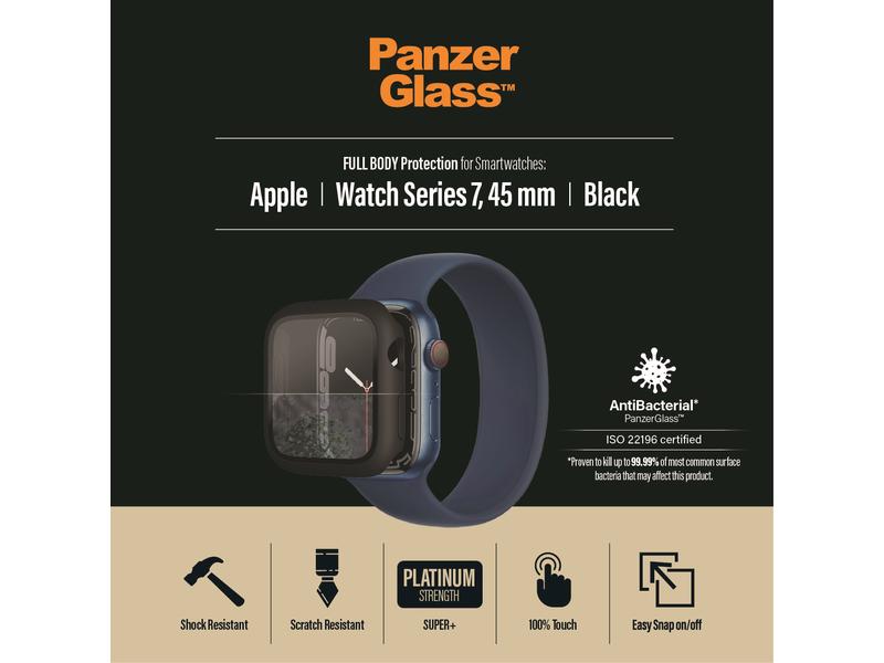 Panzerglass Displayschutz Full Body Apple Watch 7/8 (45 mm) Full-Body-Displayschutz für die Apple Watch 7/8 (45 mm)