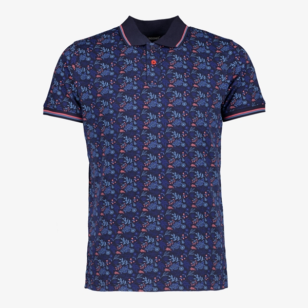 Unsigned heren polo met bloemenprint