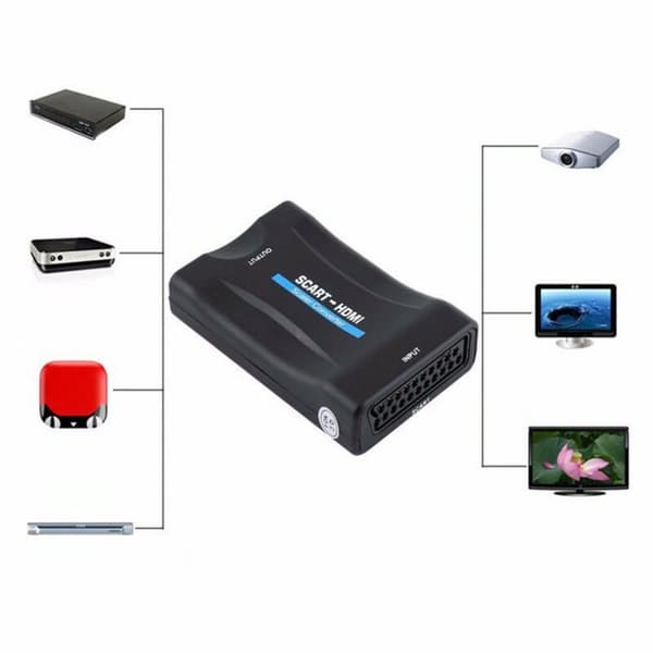 INF SCART til HDMI-omformer 1080p