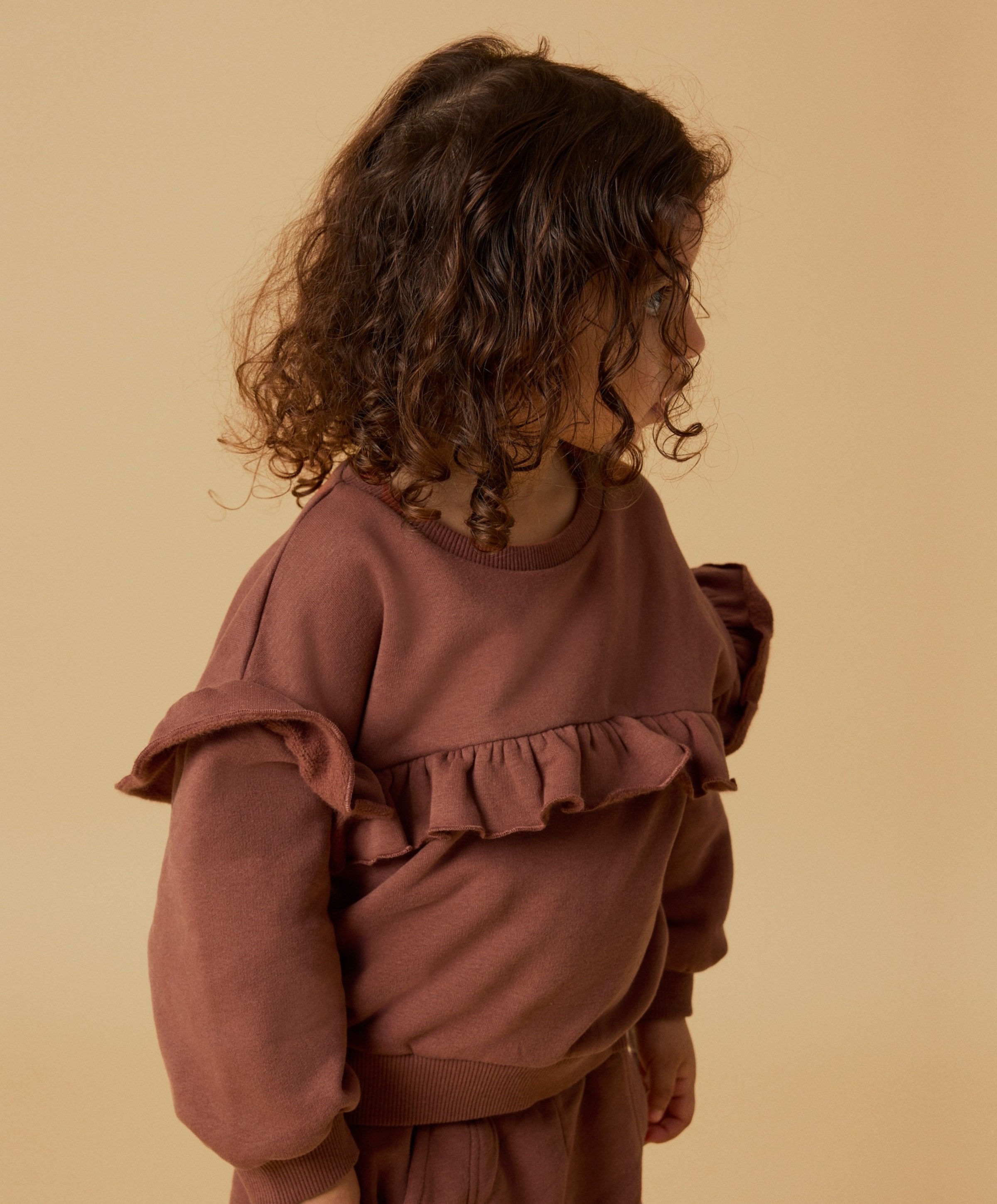 Lil' Atelier Meisjes sweater bruin