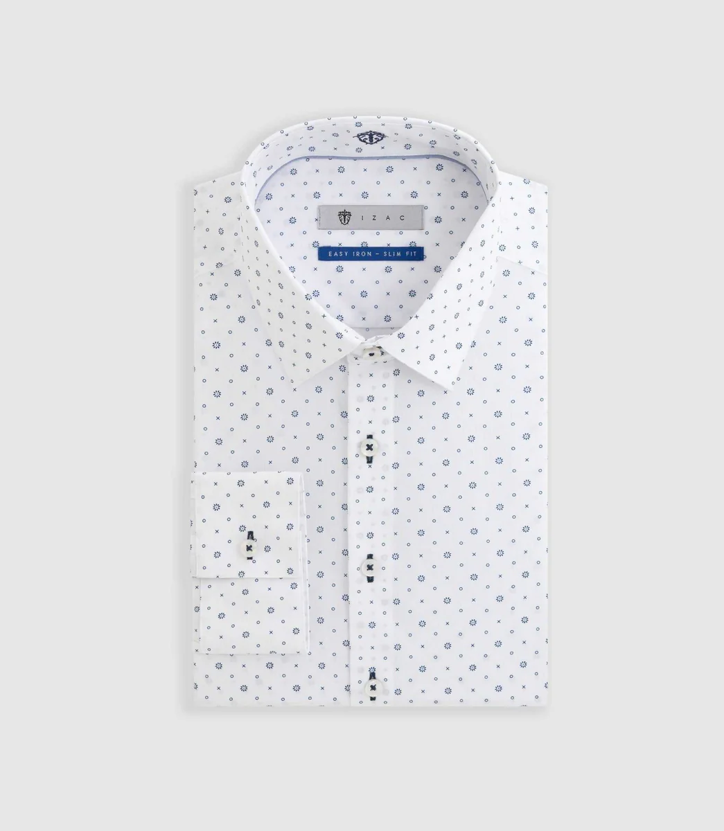 Chemise repassage facile blanche 