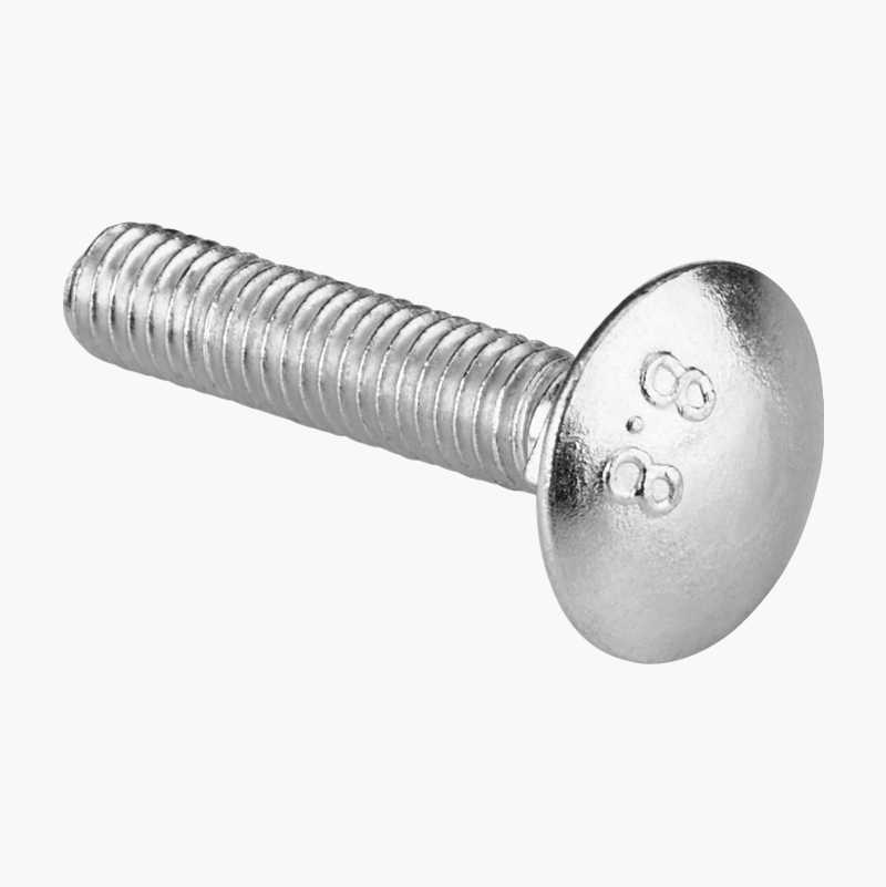 Vognbolt M6 x 30, fzb, 25 stk.