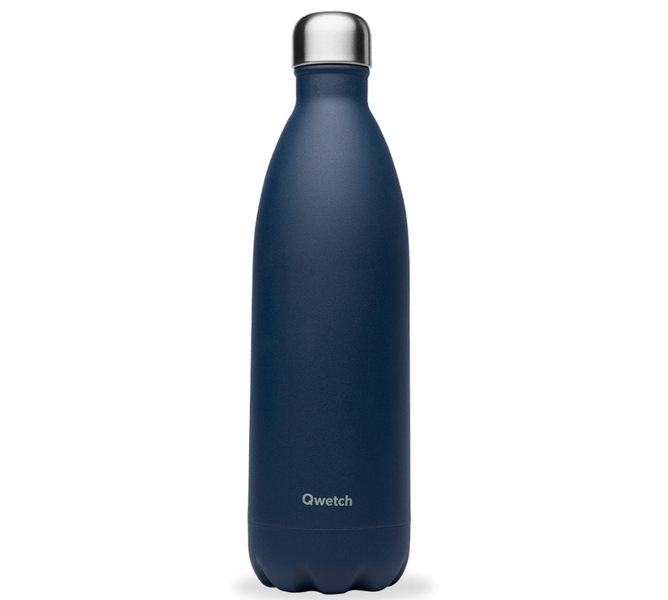 Bouteille isotherme Granite bleu 1L - QWETCH