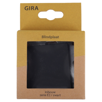 Gira E2 Blindplaat Mat Zwart