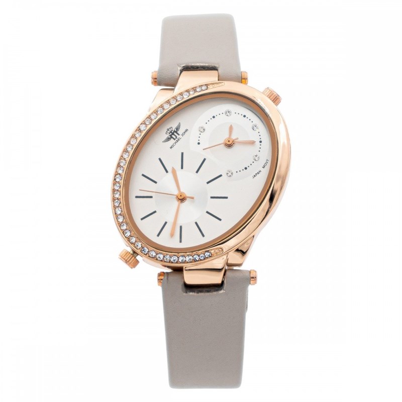 Montre Femme M. JOHN bracelet Cuir Gris