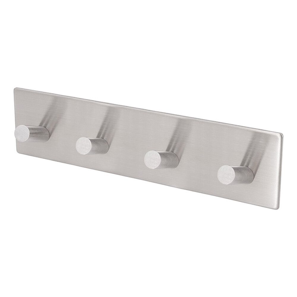 KNAGGREKKE CAMARGUE 4 KROKER 180X45X30MM BØRSTET KROM
