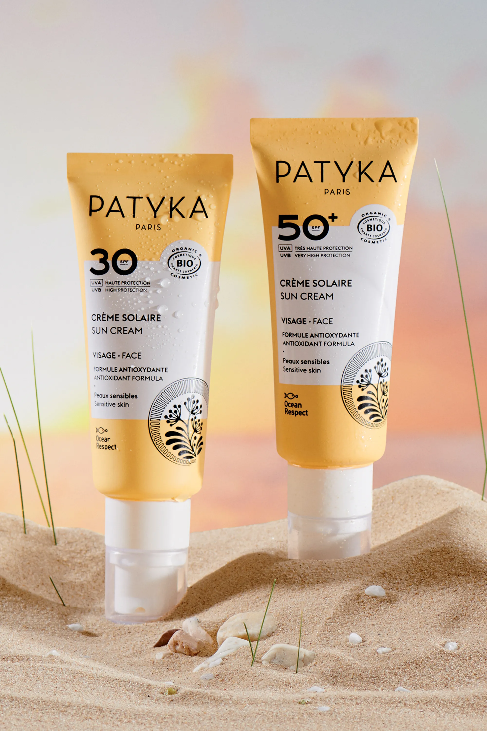 Patyka Crème solaire minérale visage SPF50+-40 ml