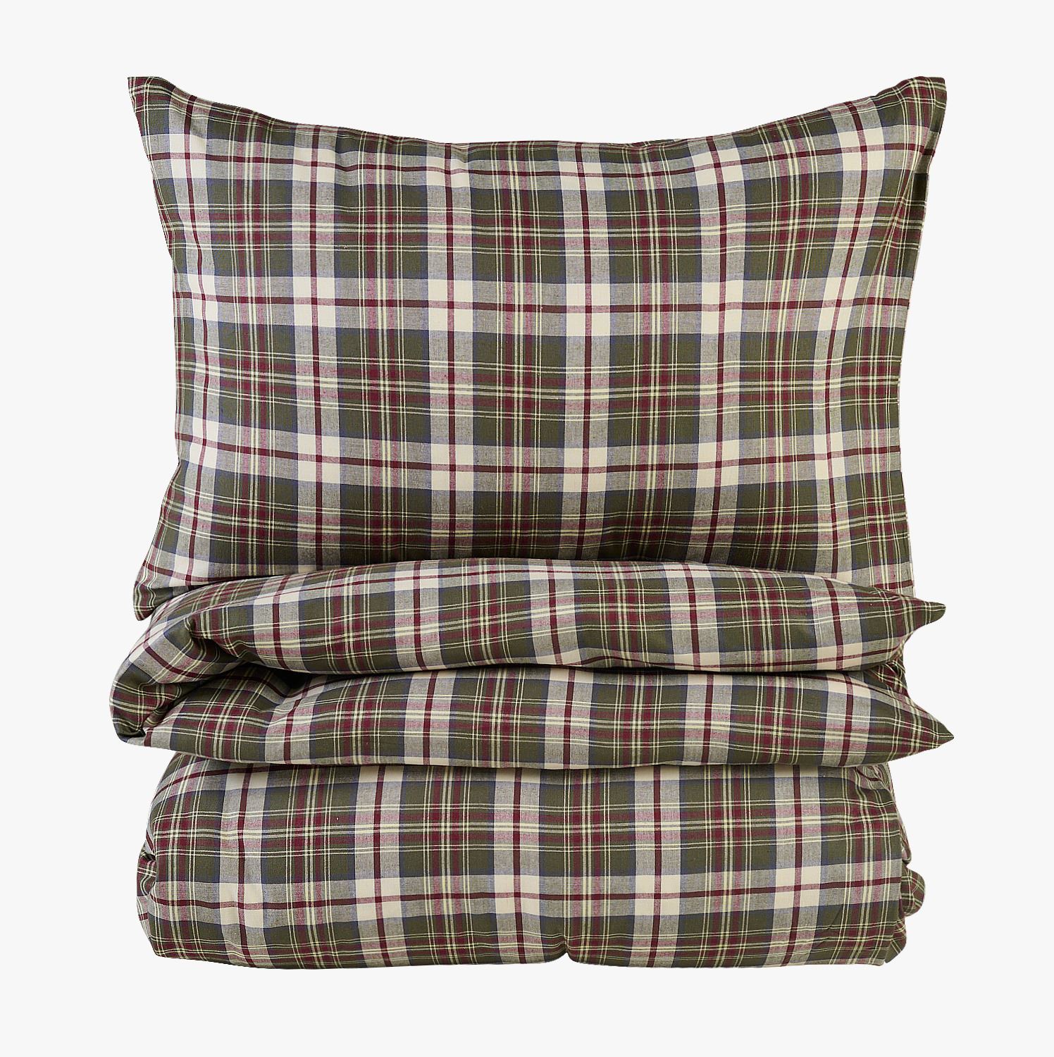 Garnfarget bomull sengesett multi - 140x220 cm