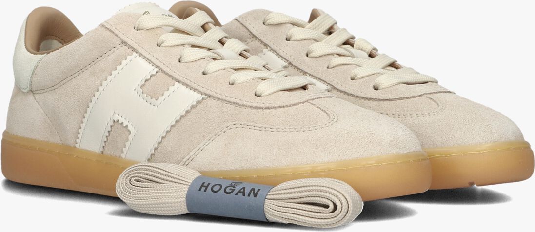 beige hogan lage sneakers hogan cool allacciato h