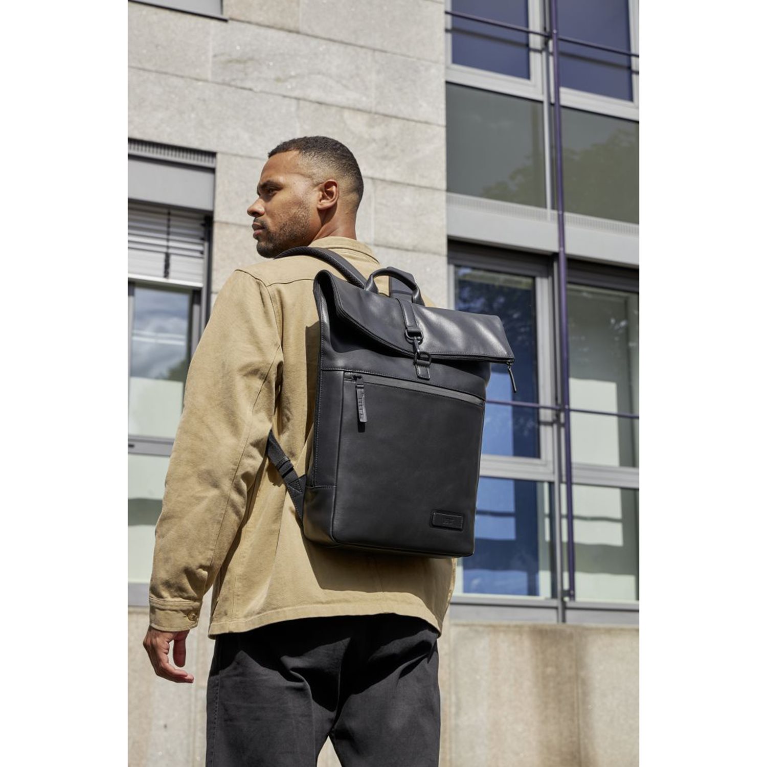 Jost Aarhus Messenger Backpack black