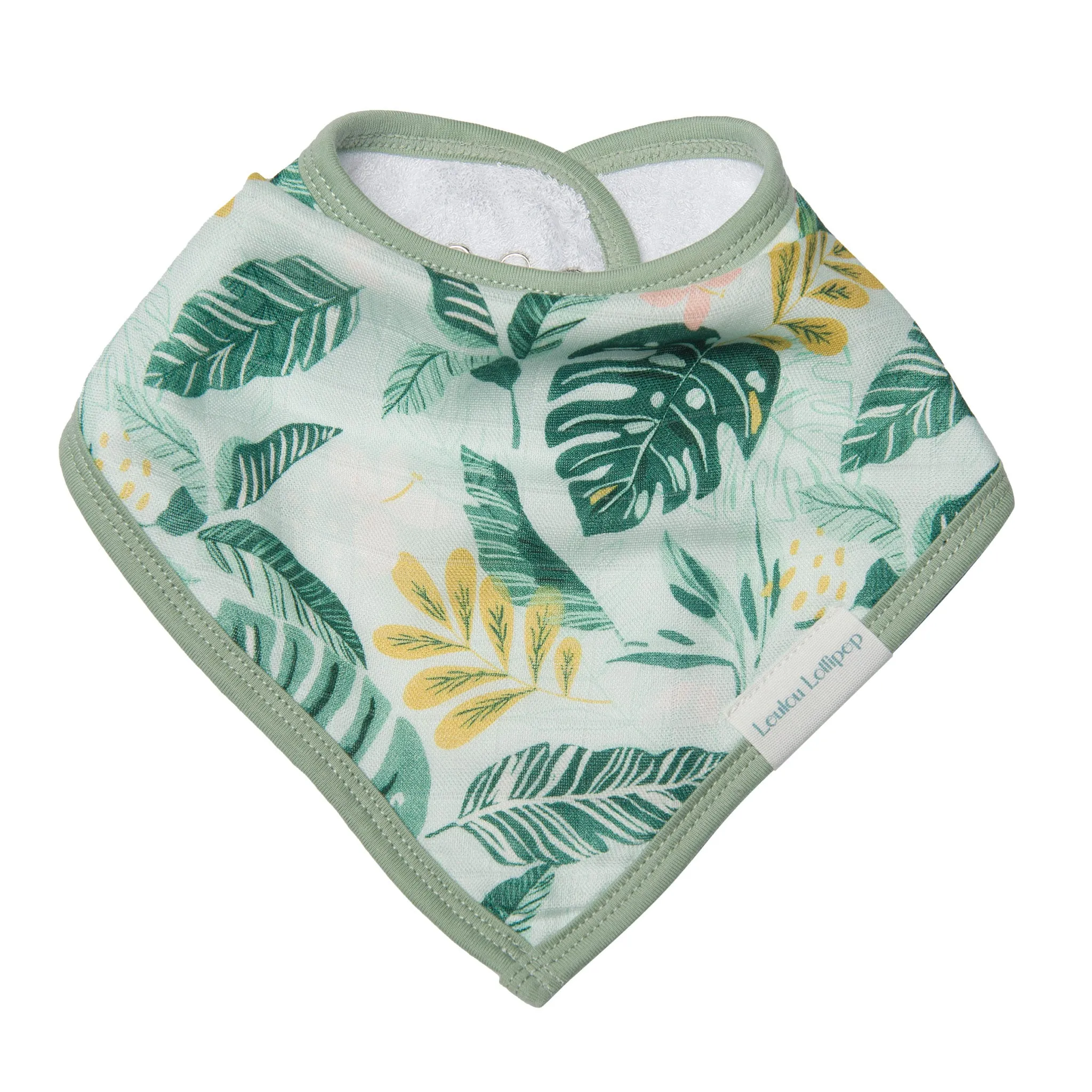 Loulou Lollipop Bavoirs Bandana Mousseline Paquet de 2 - Jungle