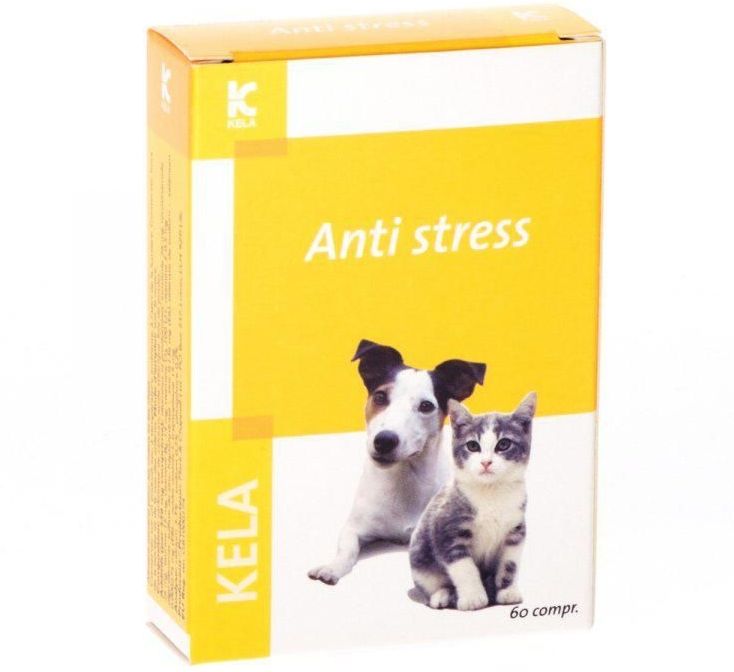 Kela anti-stress hond & kat Tabletten 60 stuks