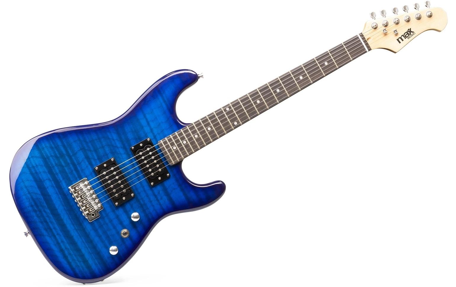 E-Gitarre GigKit Quilted Style Blau<br>E-Gitarre mit Zubehör