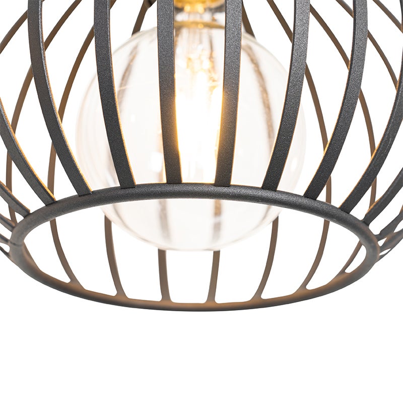 Moderne hanglamp zwart 4-lichts - Saffira