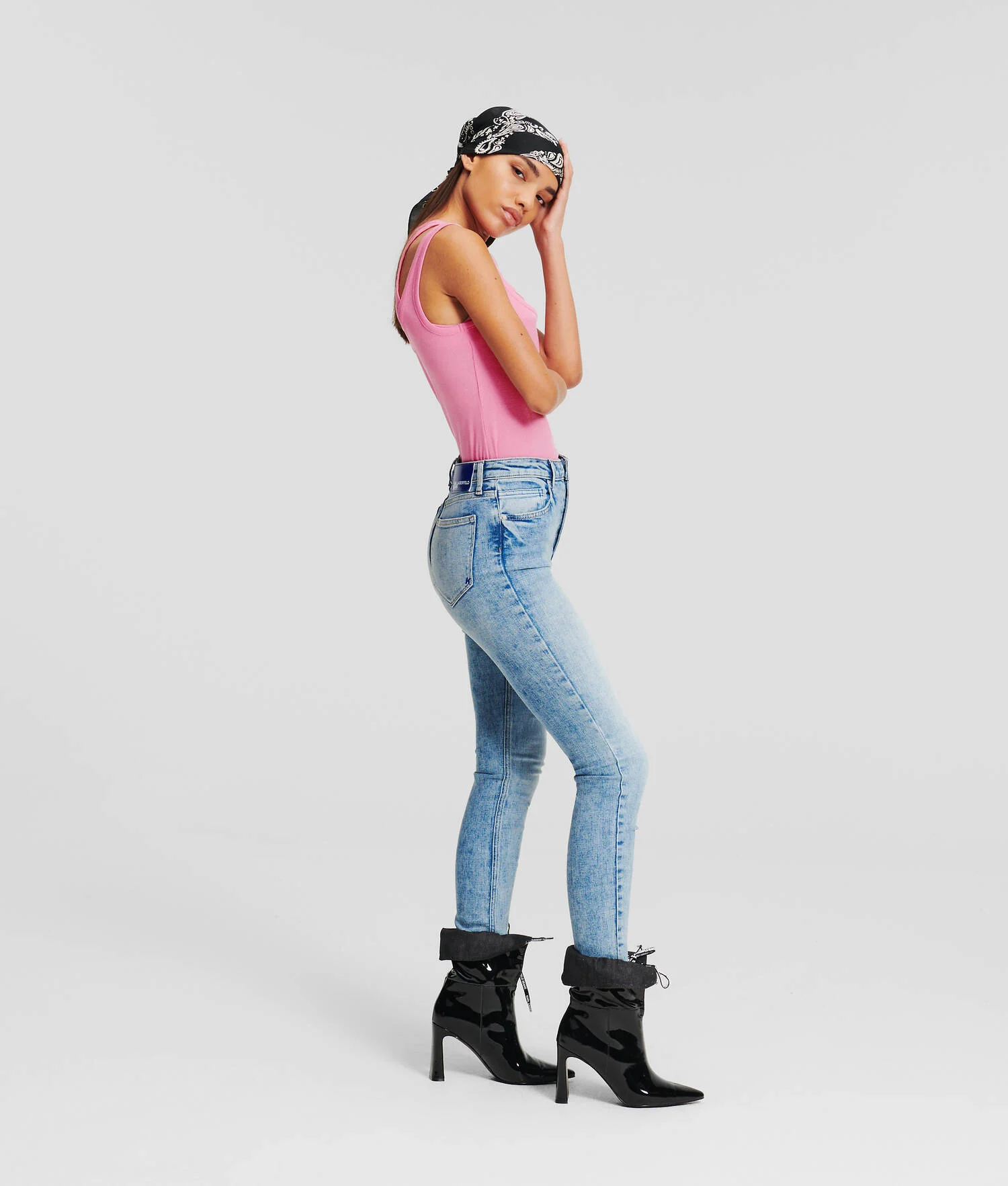 JEAN SKINNY TAILLE HAUTE KLJ