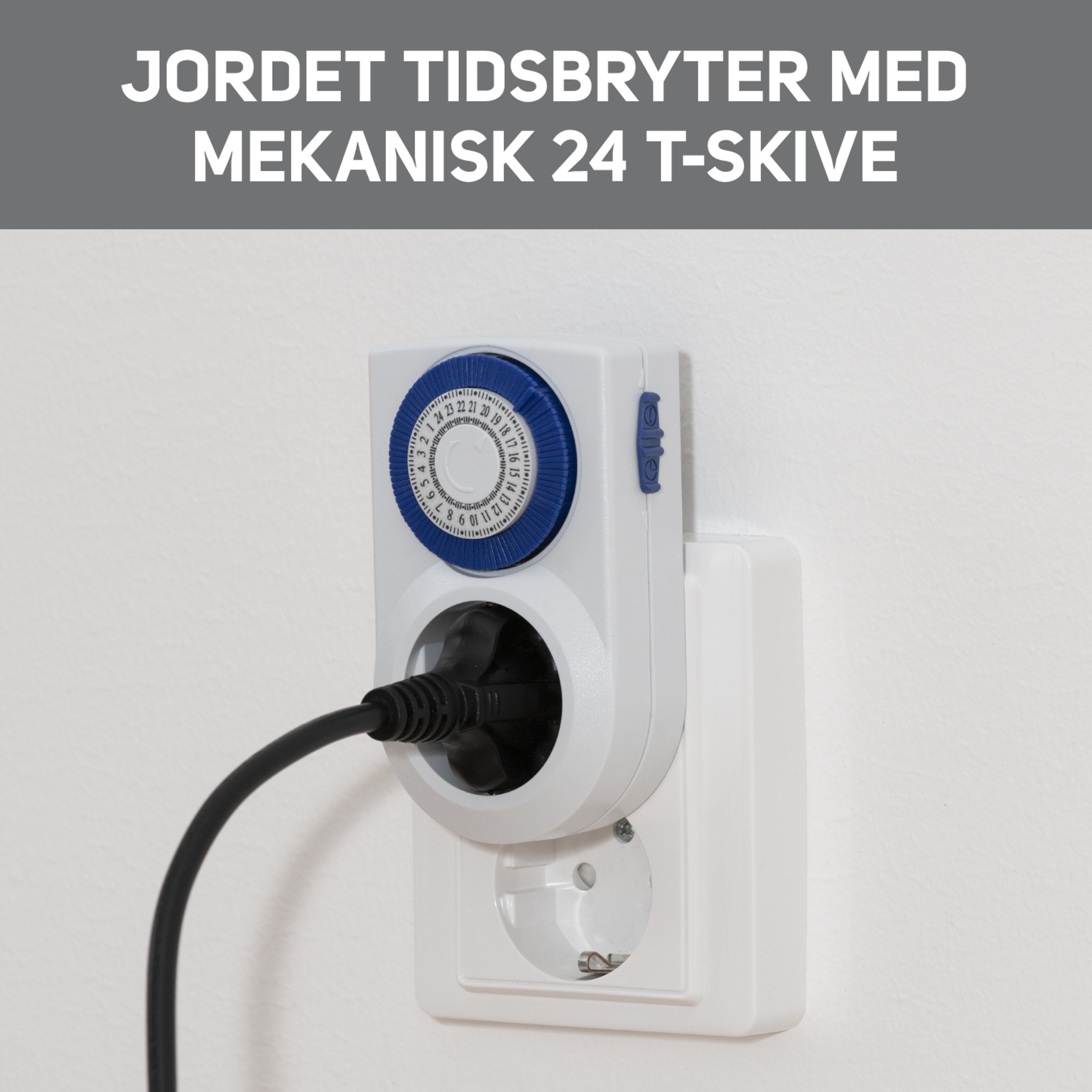 Luxorparts Tidsbryter 24 t jordet 2-pk.