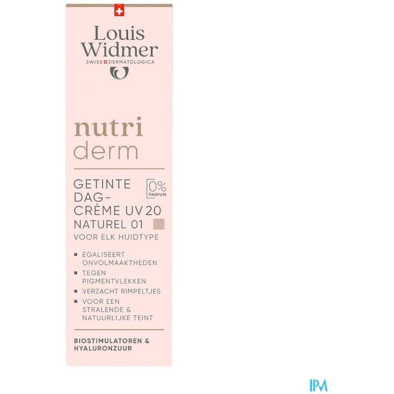 Widmer nutriderm Crème de Jour Teintée UV 20 - Naturel 01 30 ml sans parfum