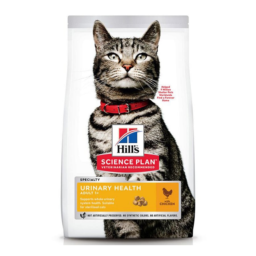 Ração para gatos Hill's com sabor de frango e urina