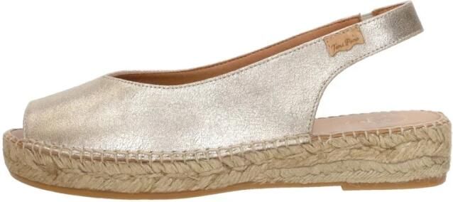 Toni Pons Erica Sandalen Touwzool Champagne