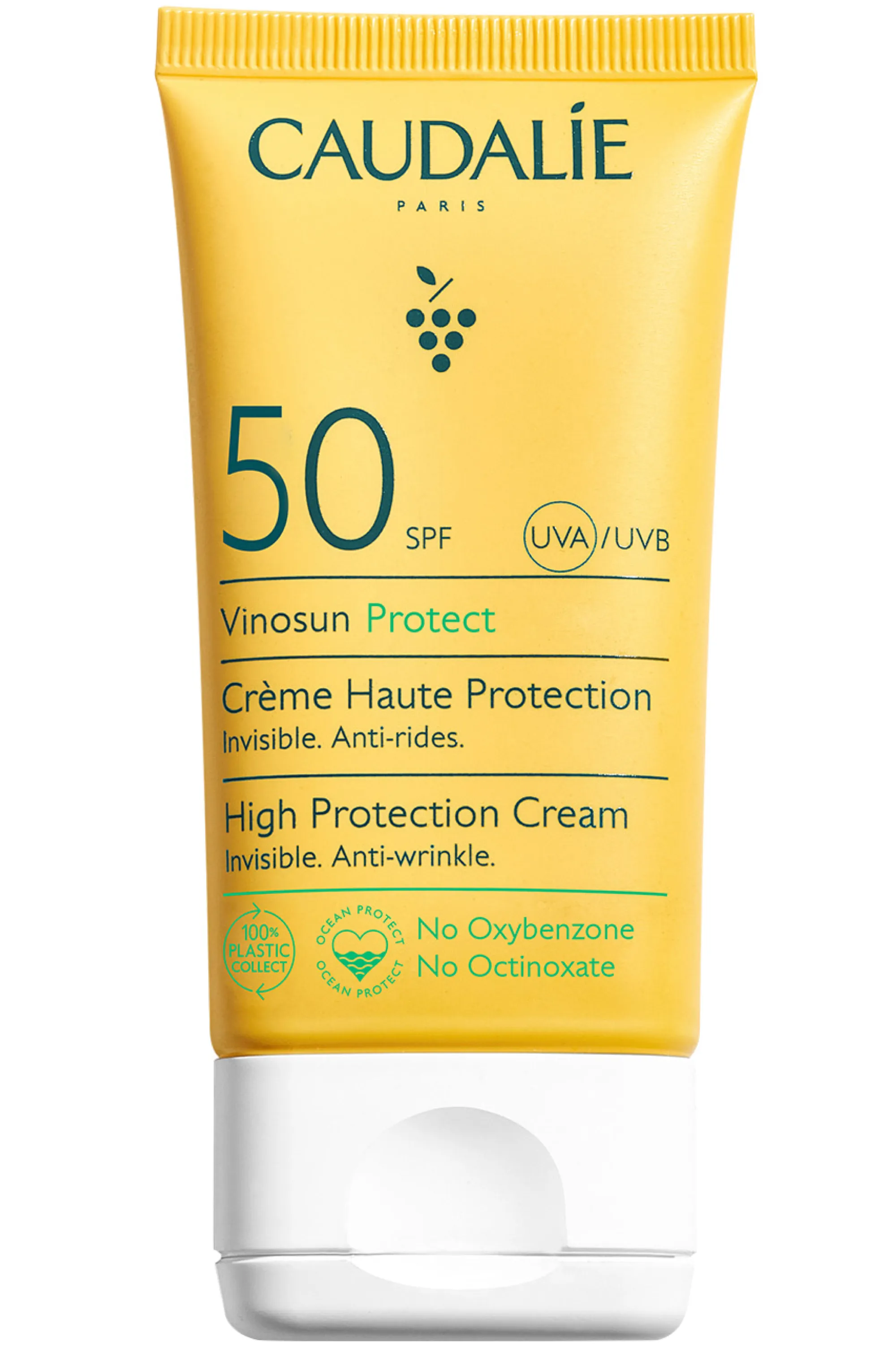 Caudalie Crème solaire visage  haute protection SPF50 Vinosun-50 ml