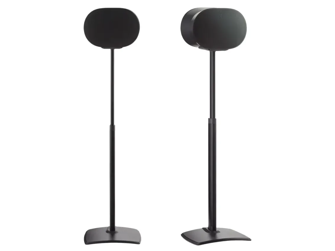 Sanus WSSE3A1-B2 - Stativ - for højttaler(e) - højdejusterbar - stål, presset aluminium - sort - gulvstående - for Sonos Era 300