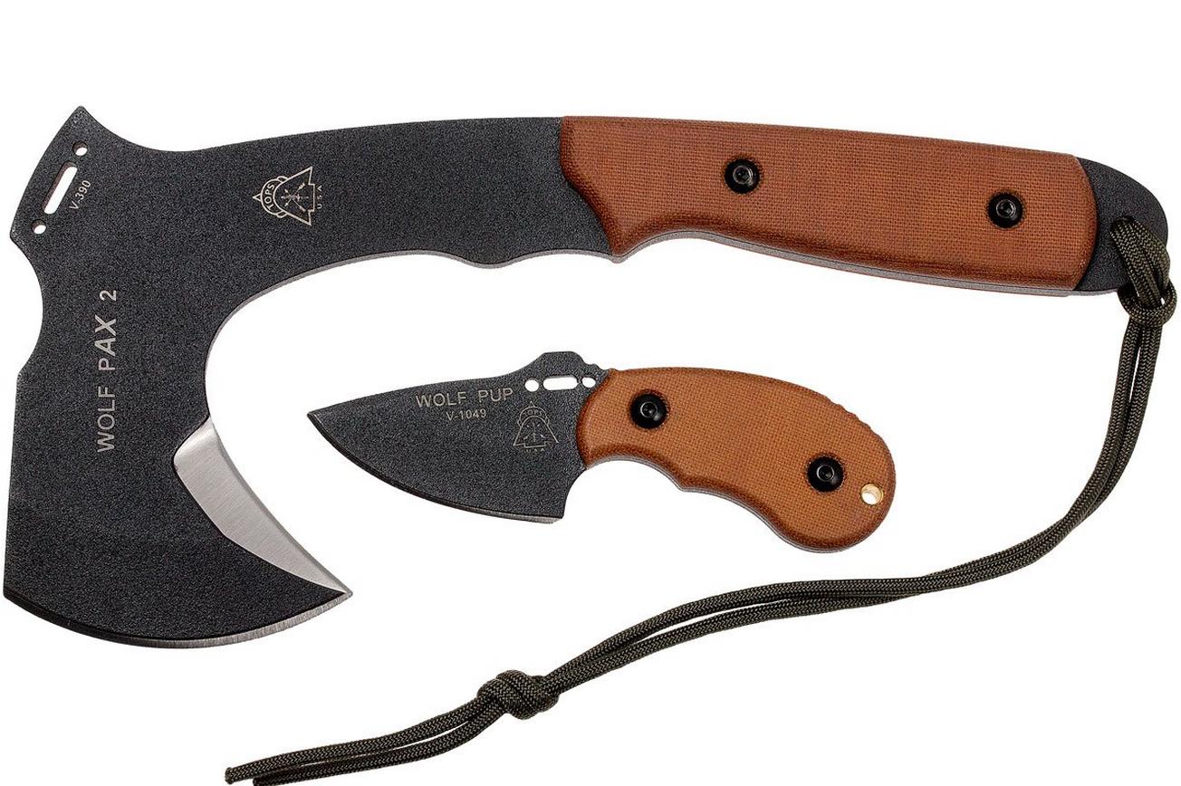 TOPS Knives Wolf pAX 2 bijl met mes, WPAX-02