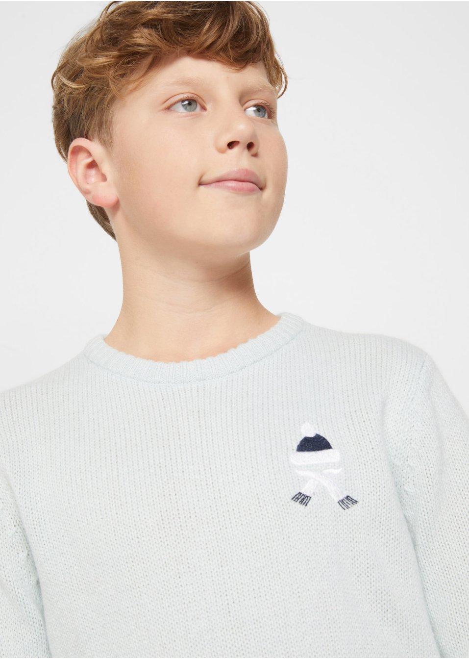 Pull enfant avec motif hivernal