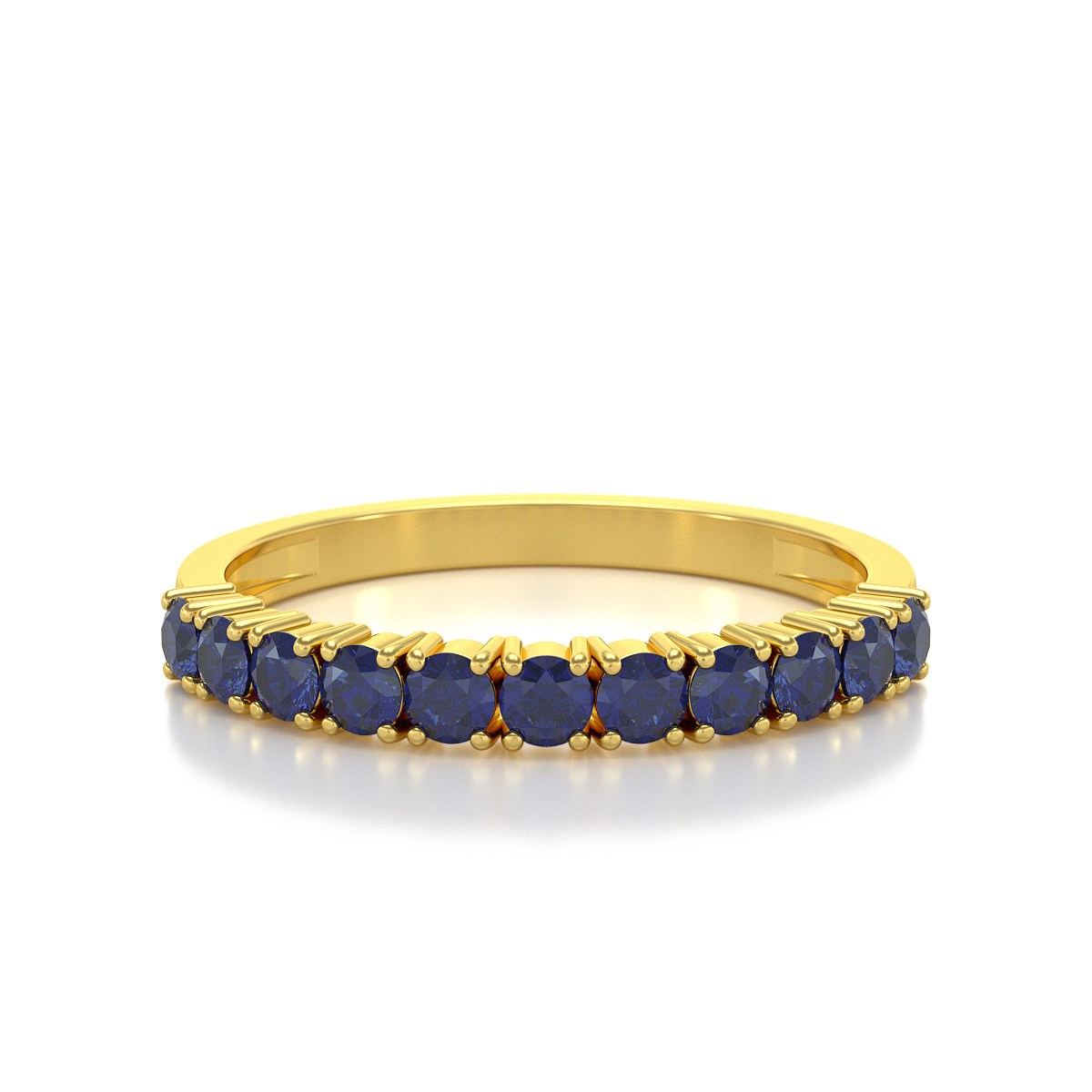 Bague ADEN Or 585 Jaune Saphir 1.64grs