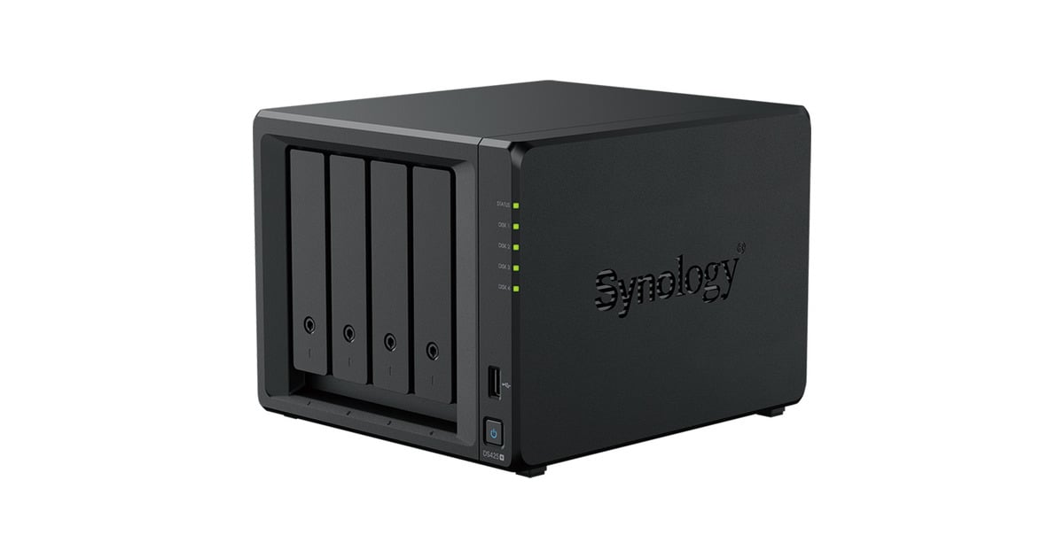 SynologyDiskStation DS425+ nas  (Zwart, 2x LAN, 2x USB-A 3.2 (5 Gbit/s))