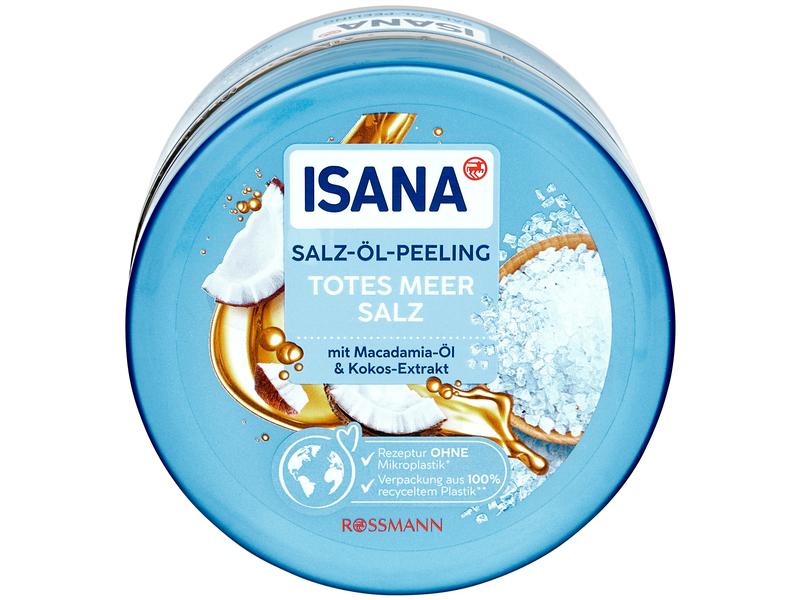 Isana Peeling Totes Meer Salz 300 g Pflegendes Salz-Öl-Körperpeeling für einzigartige Wohlfühlmoment