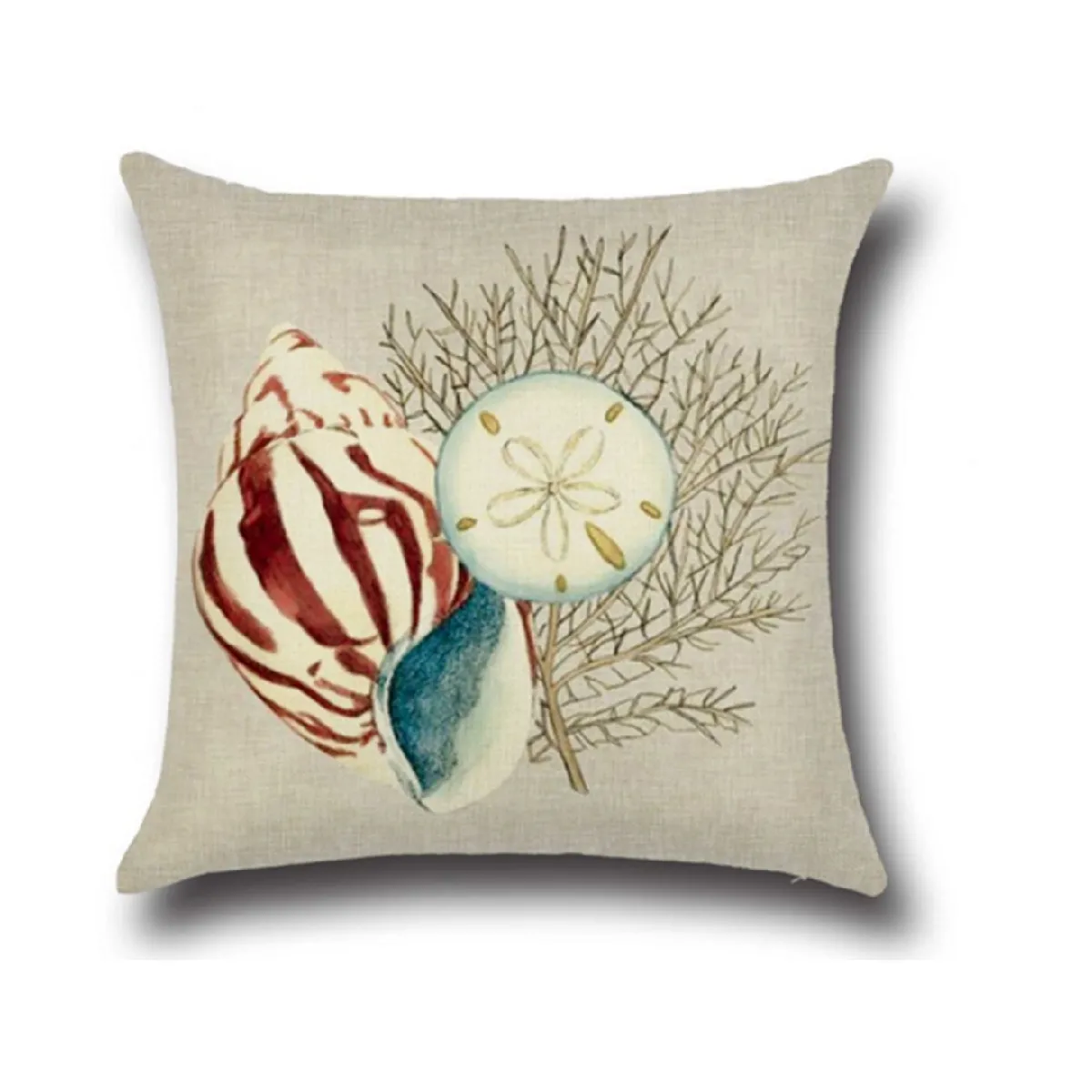 Housse de coussin MARQUE GENERIQUE - Motif océanique