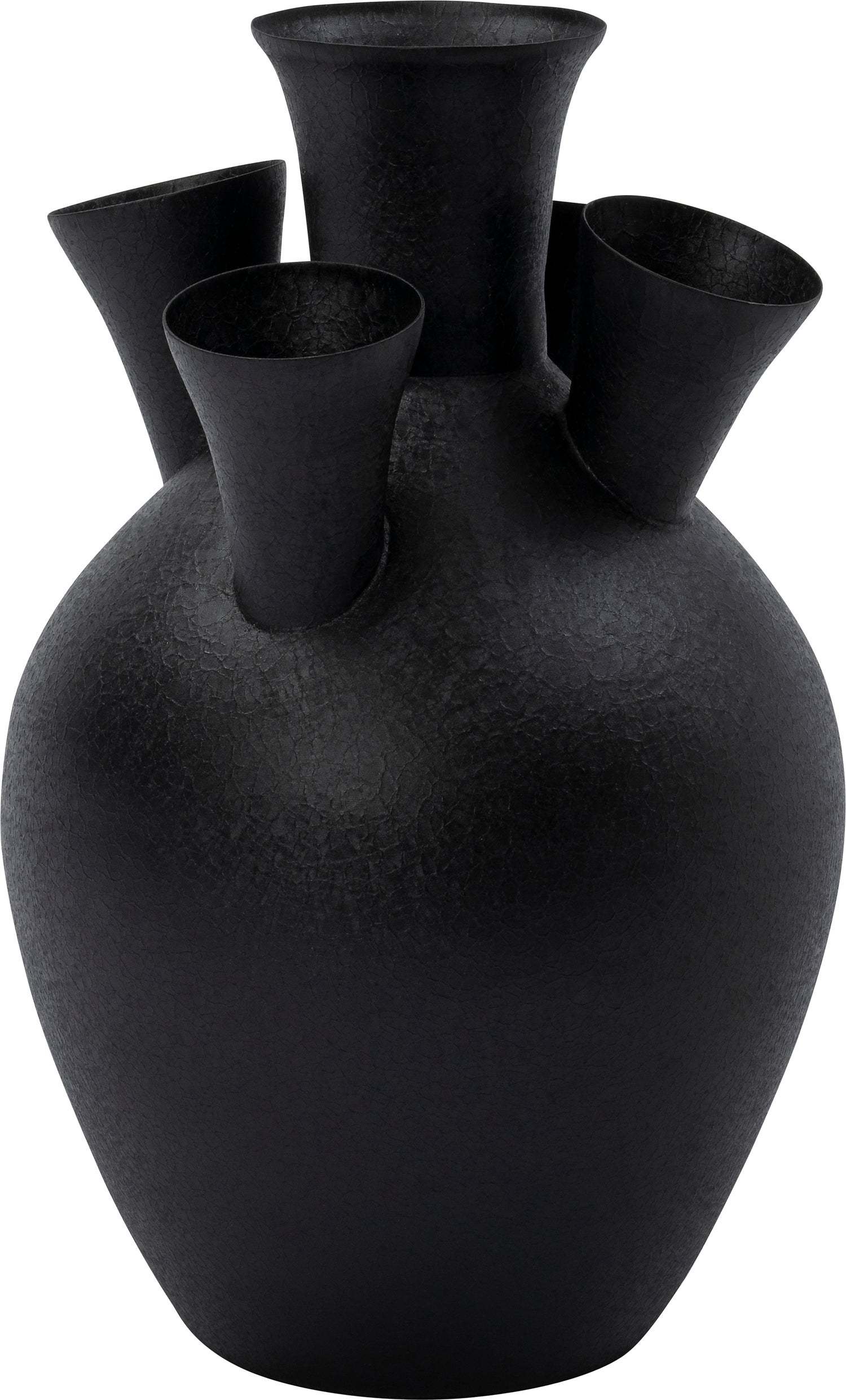 Intratuin tulpenvaas Myri zwart D 28 H 40 cm