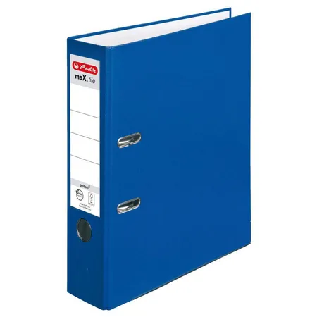 Herlitz Ordner PP A4 8cm FSC-Mix maXfile protect blau