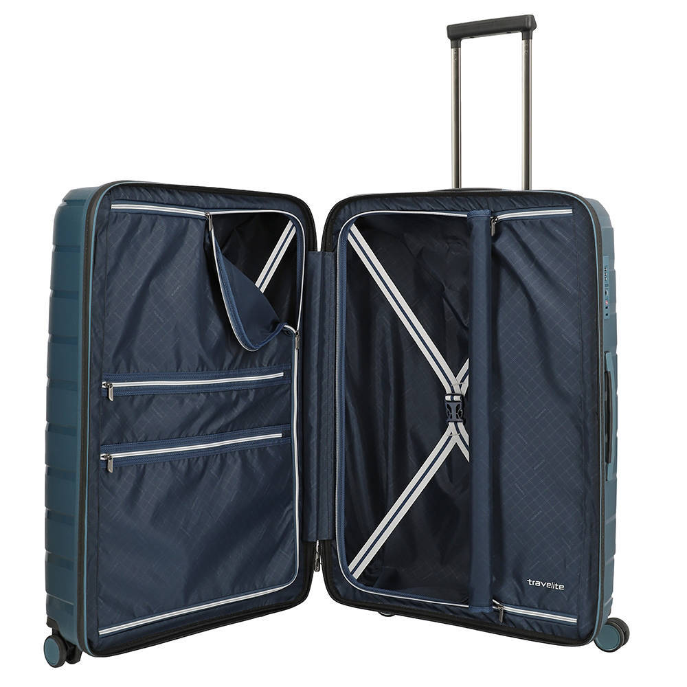 Travelite trolley Air Base 77 cm. blauw