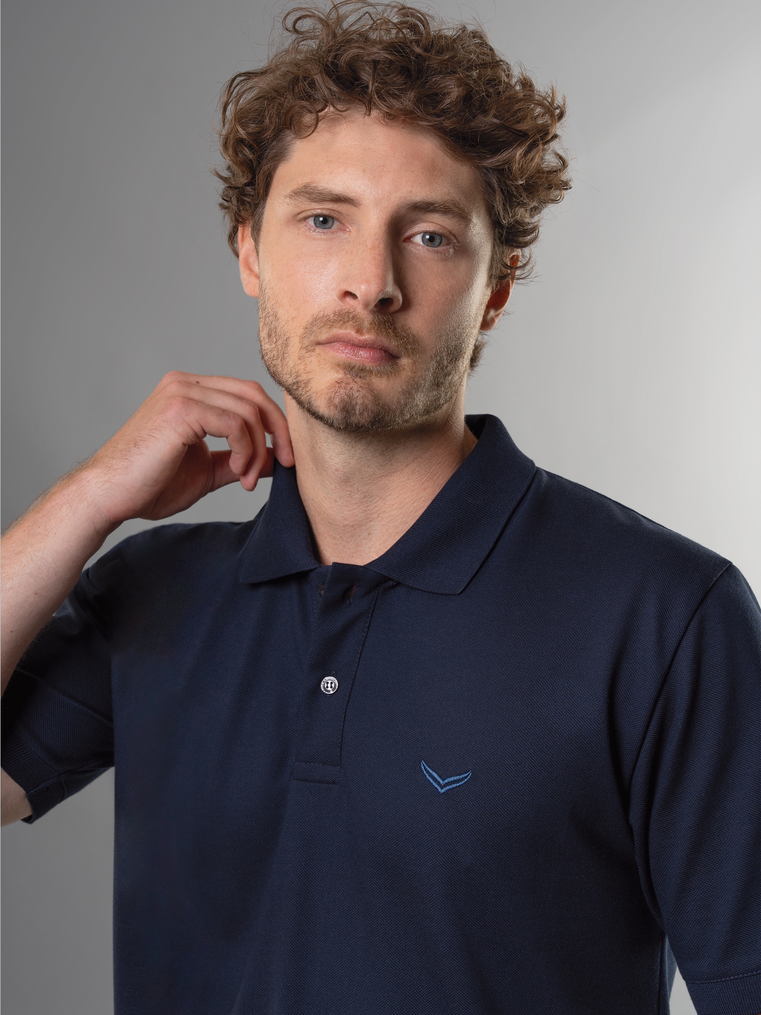 Poloshirt DELUXE Piqué Navy