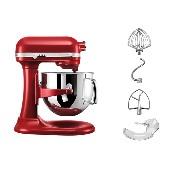 Robot pâtissier multifonction avec crémaillère Artisan rouge empire 50