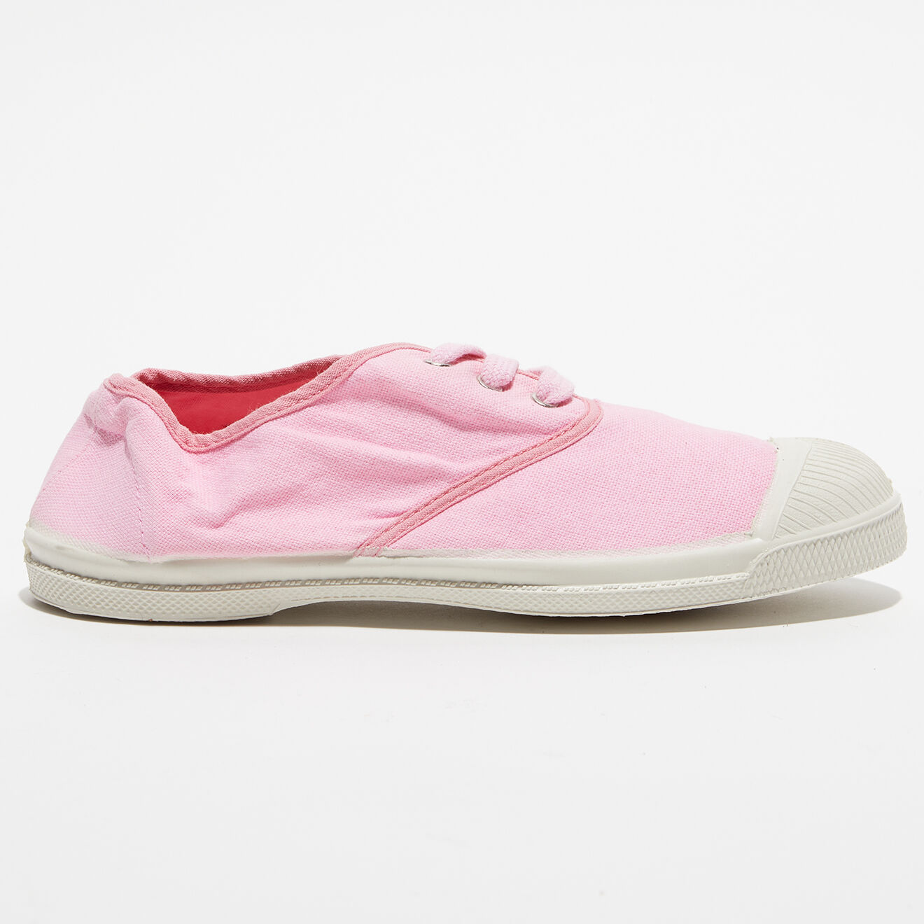 Bensimon Tennis basses Lacet Colorpiping roses